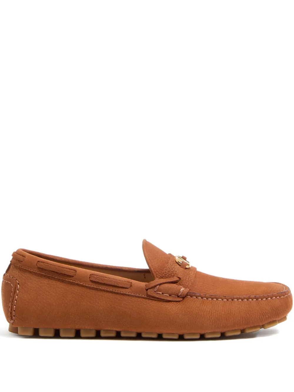 Valentino Garavani suede loafers Brown