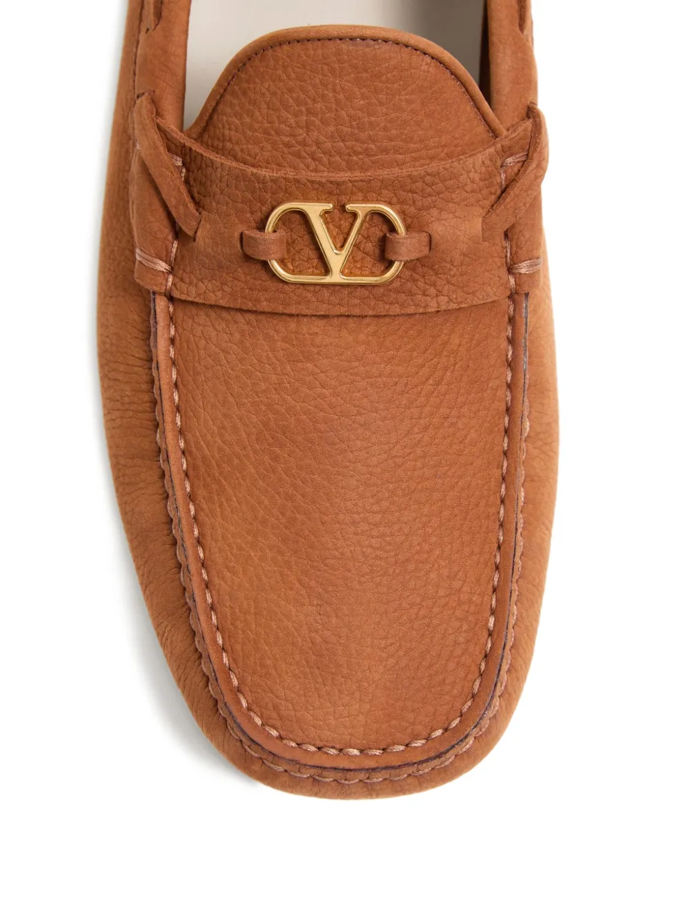 Valentino Garavani suede loafers Brown