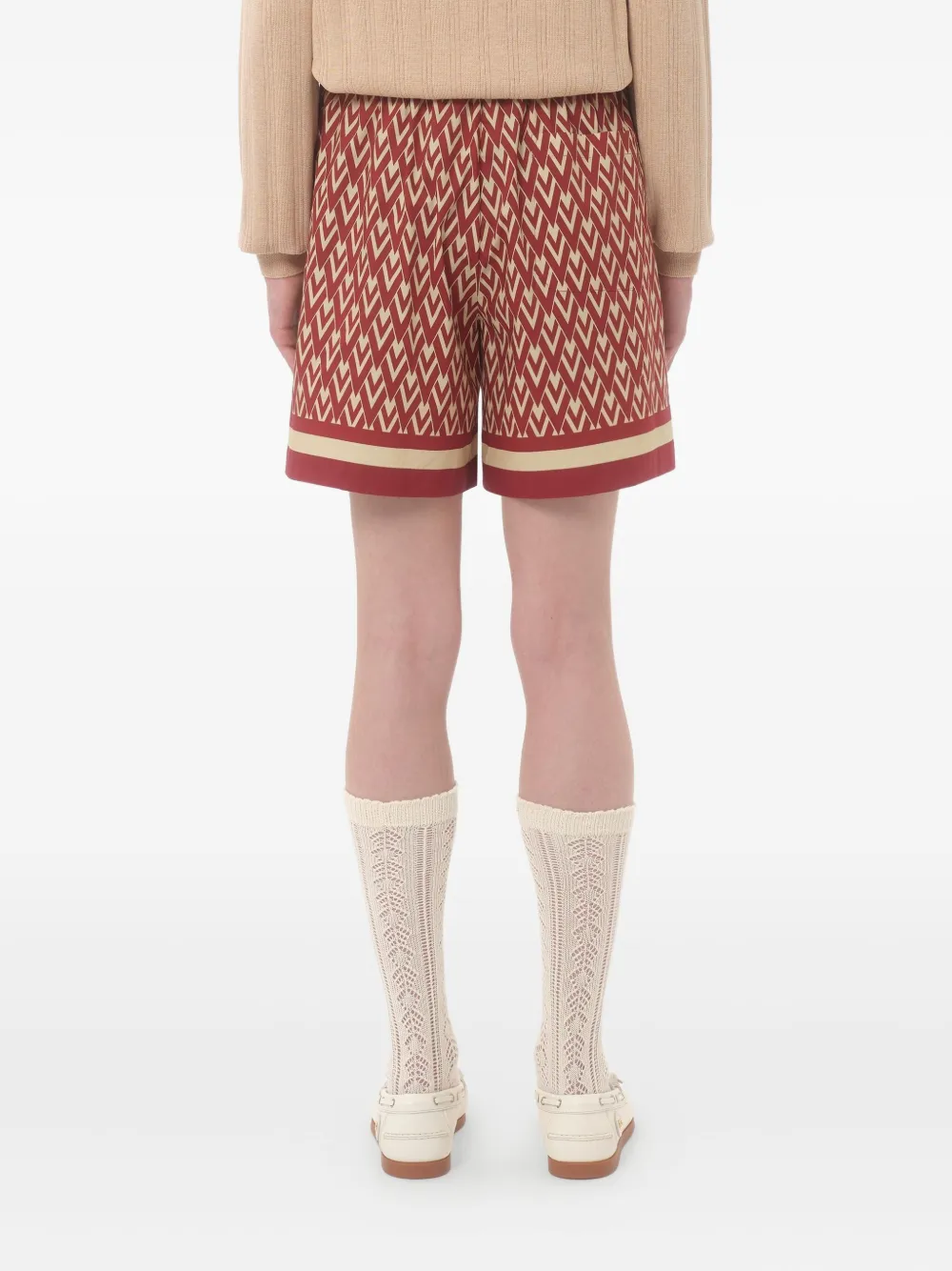 Valentino Garavani Shorts met geometrische print Rood