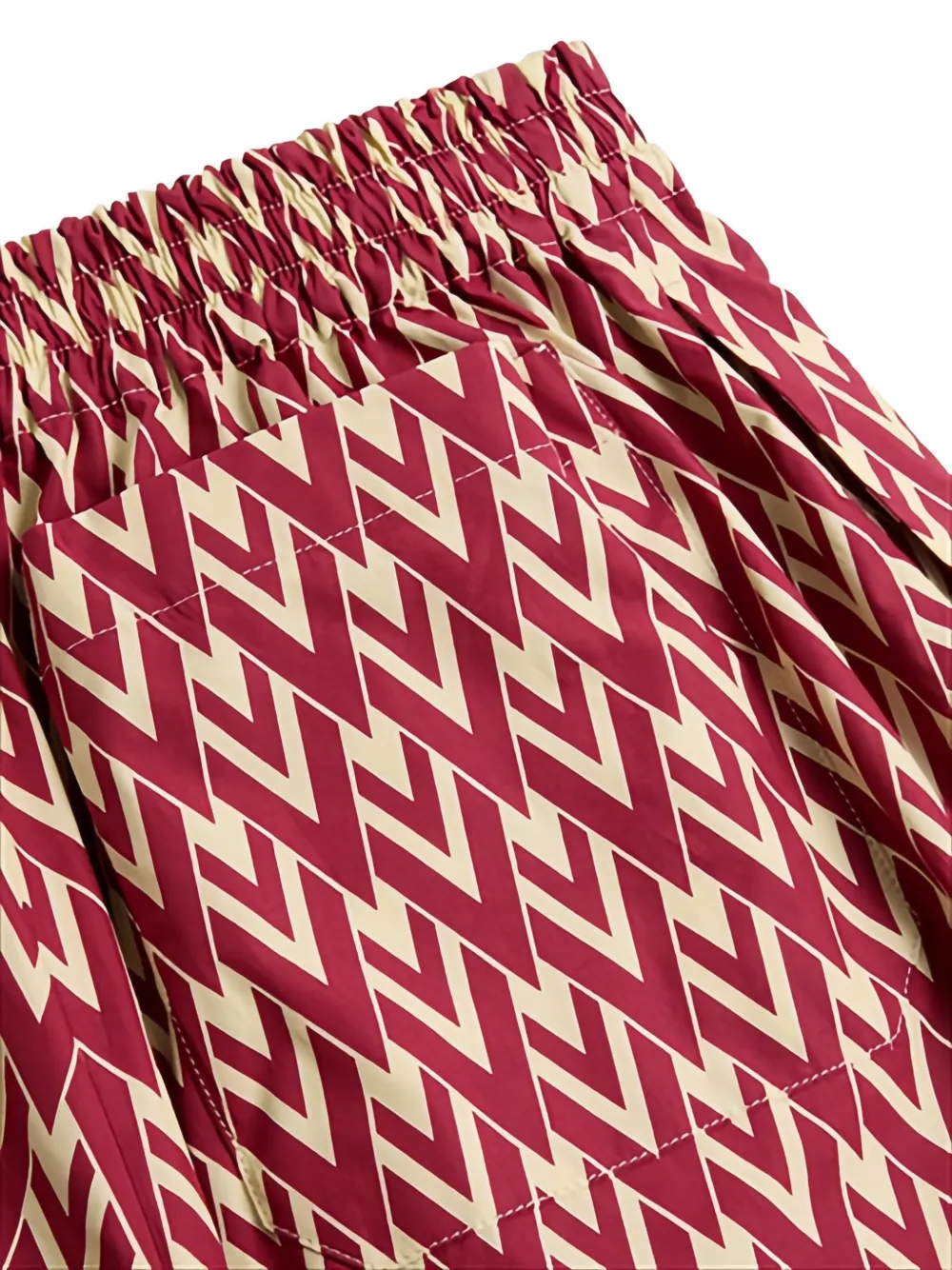 Valentino Garavani Bermuda shorts met Toute La V-print Rood