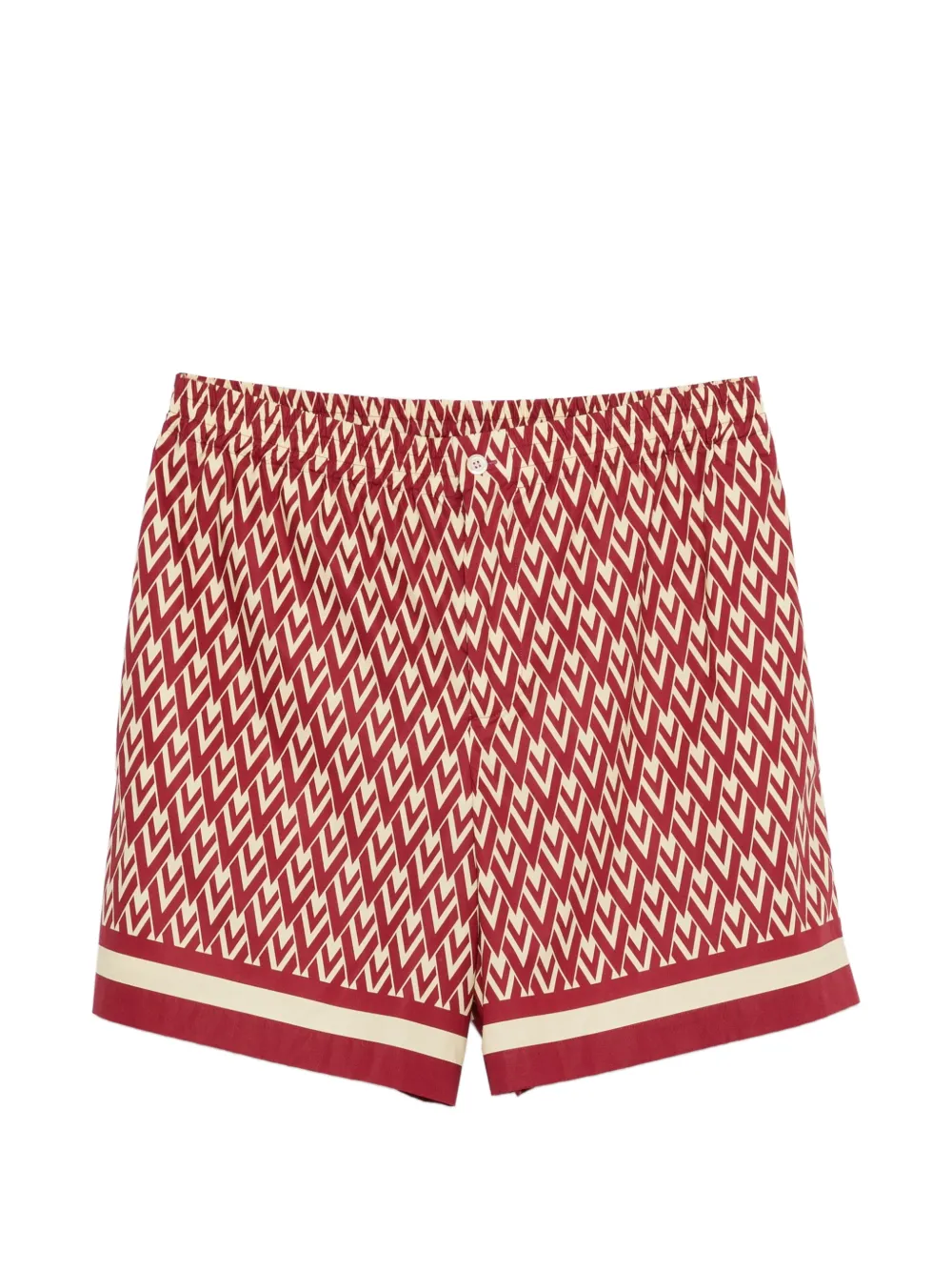 Valentino Garavani Shorts mit geometrischem Print - Rot