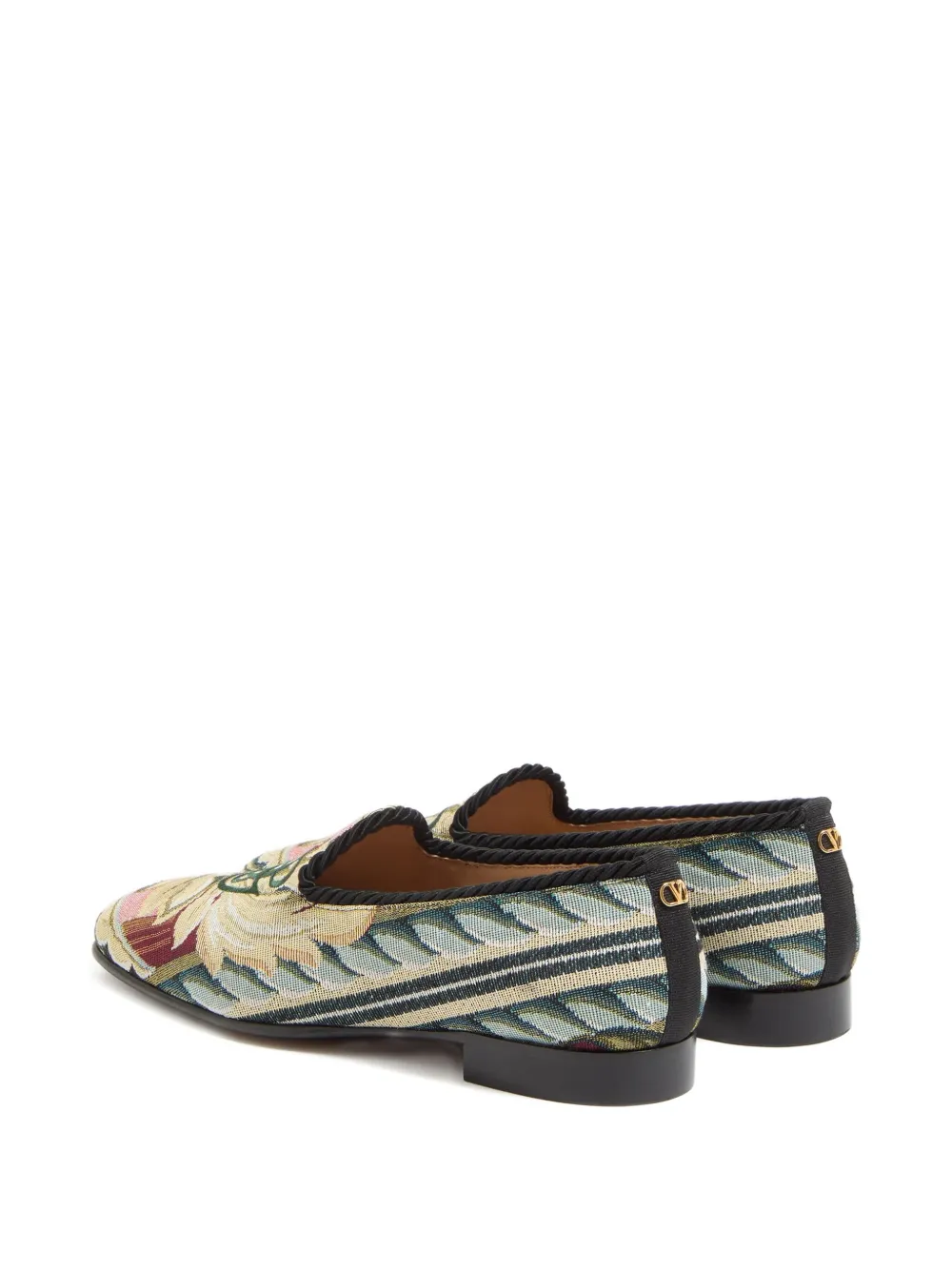 Valentino Garavani Slip-on schoenen met borduurwerk Groen