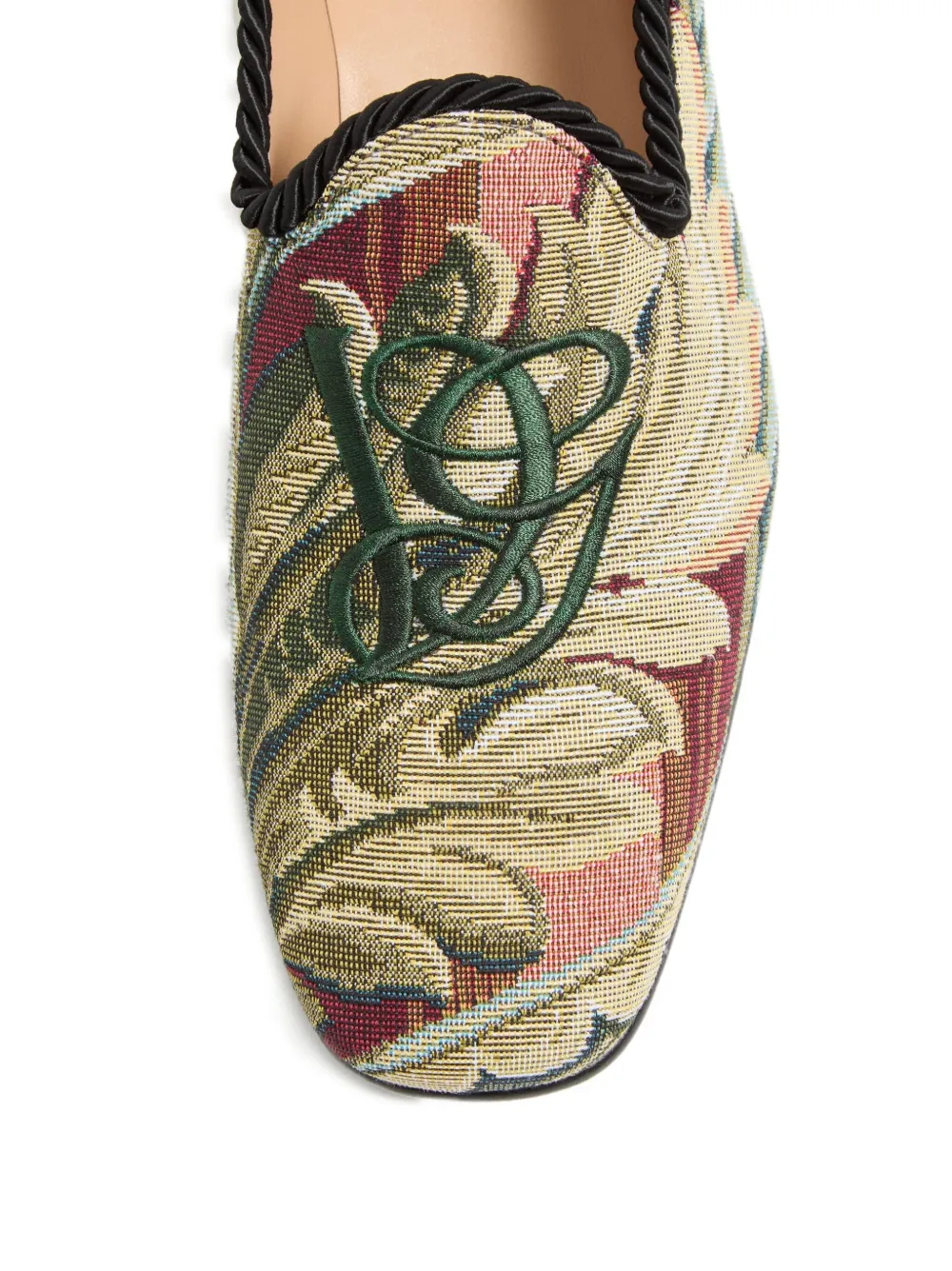 Valentino Garavani Slip-on schoenen met borduurwerk Groen