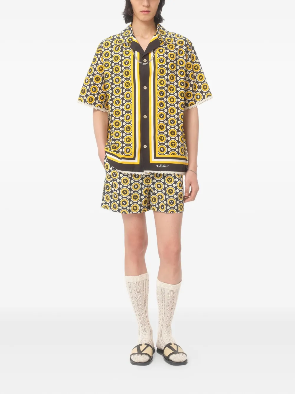 Valentino Garavani Zwembroek met print Zwart