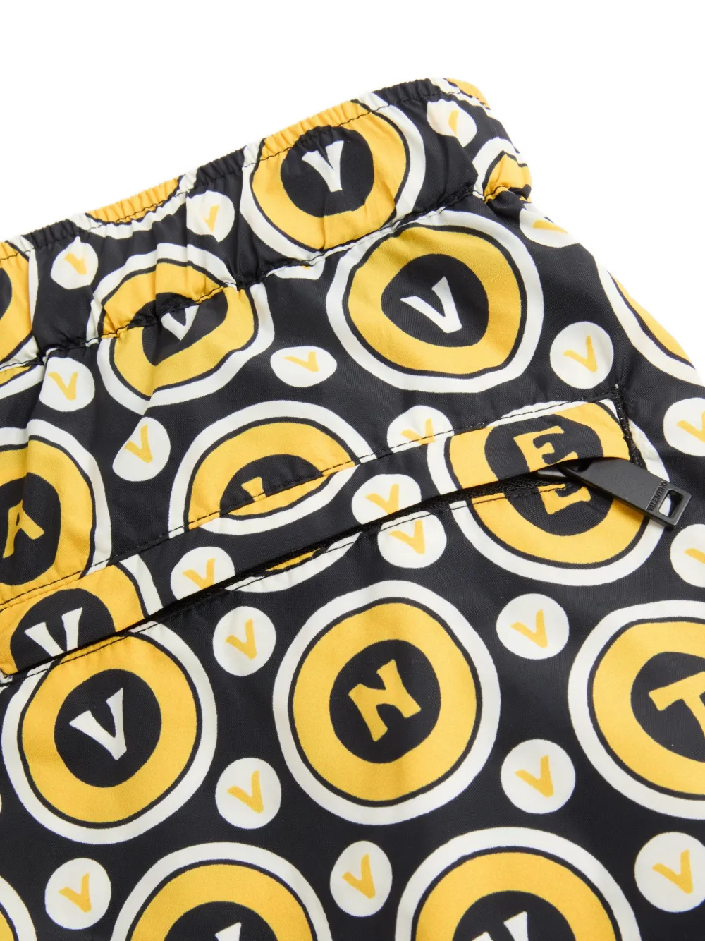  Valentino Garavani Bulles Royales-print Swim Shorts - Black 