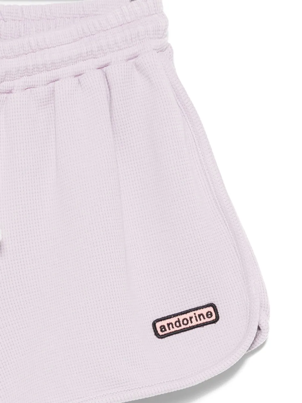 Andorine Shorts met logopatch Paars