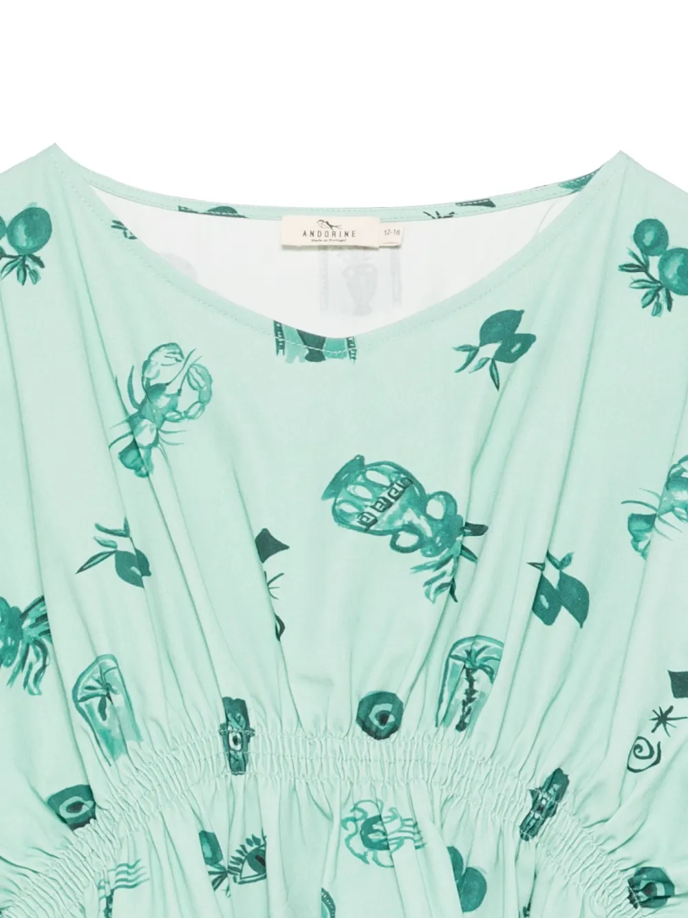 Andorine Tuniekjurk met print Groen