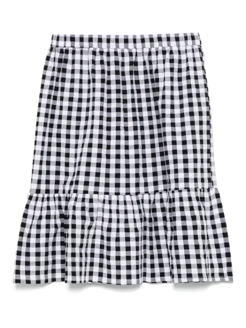 Andorine Vichy midi skirt