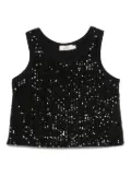 Andorine sequinned top - Black