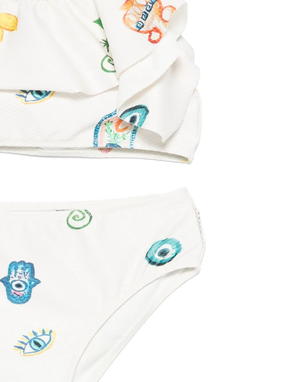 Andorine Bikini met print Beige