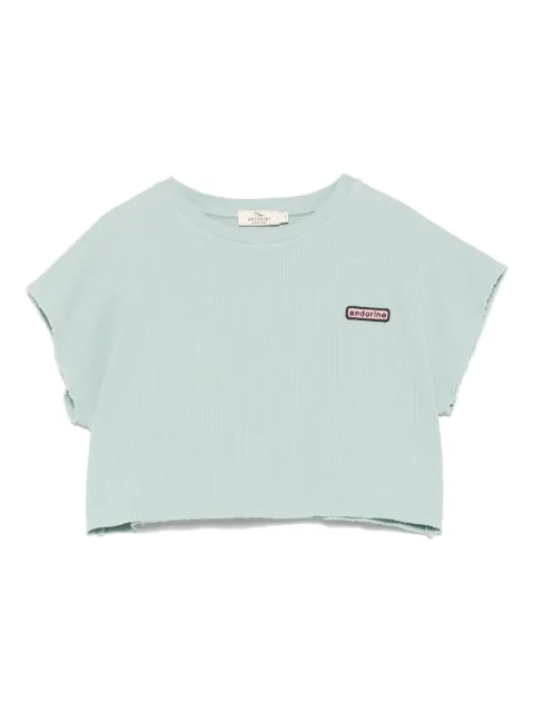 Andorine playera con parche del logo