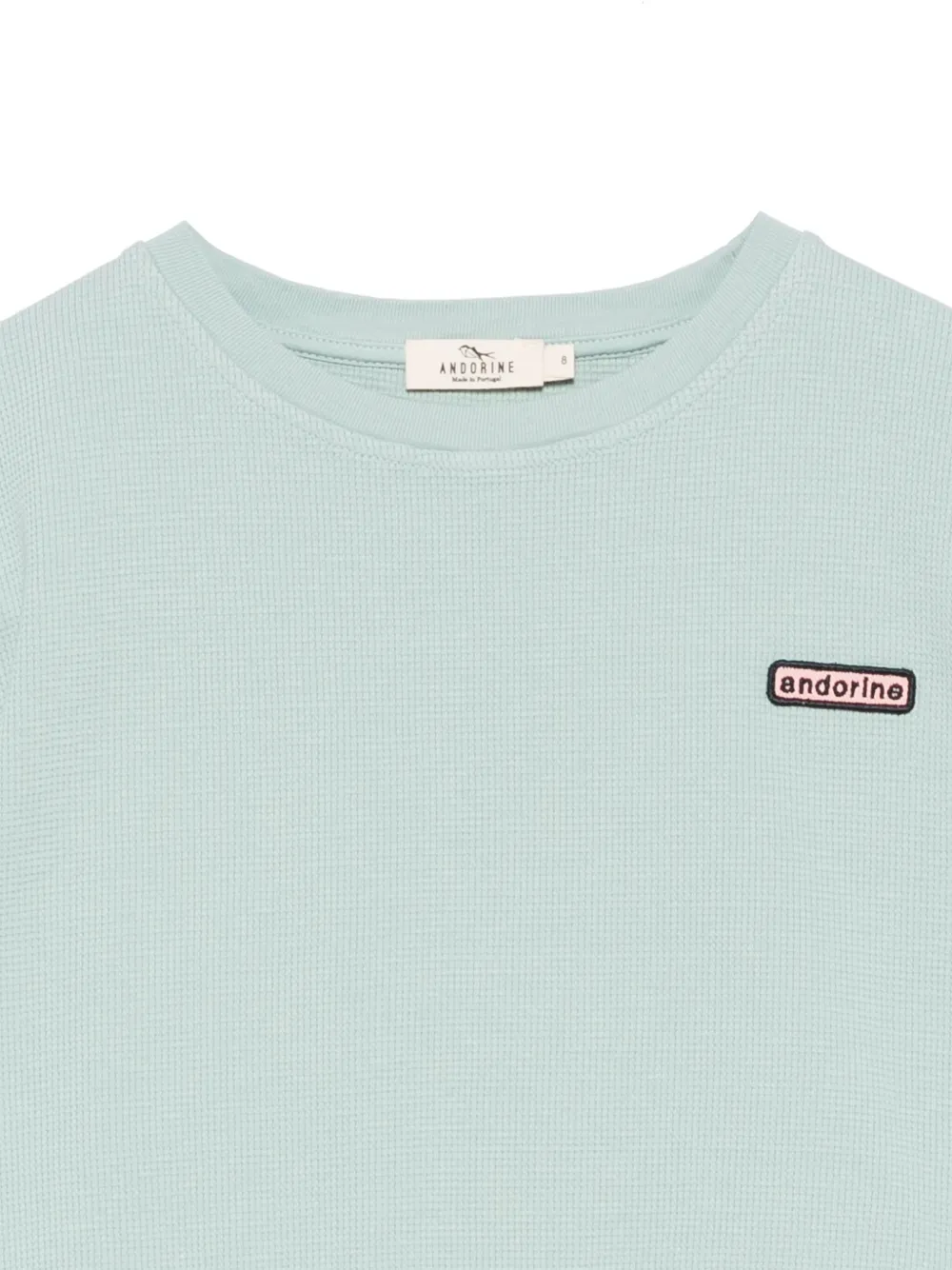 Andorine T-shirt met logopatch Groen