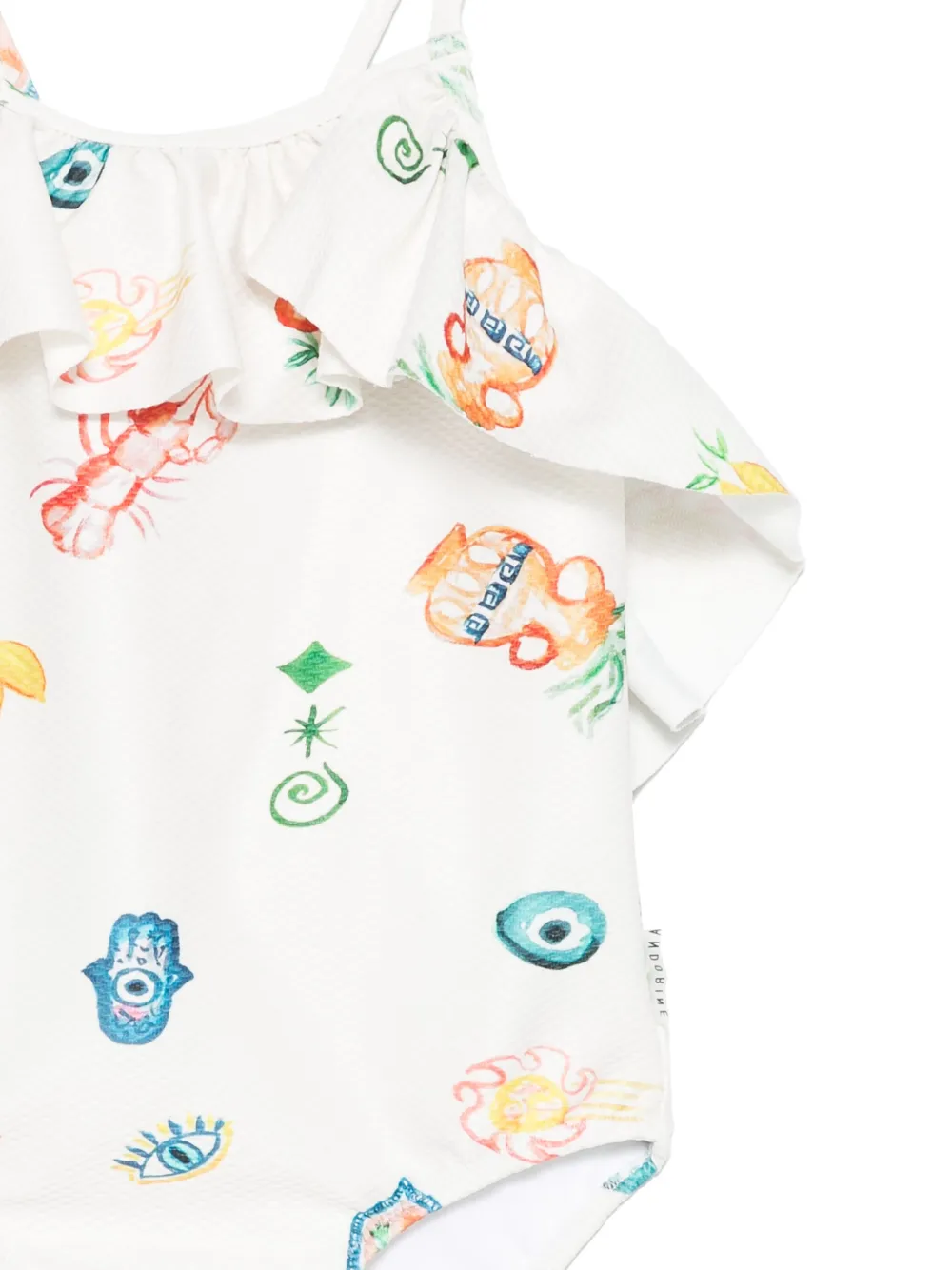 Andorine Badpak met print Wit