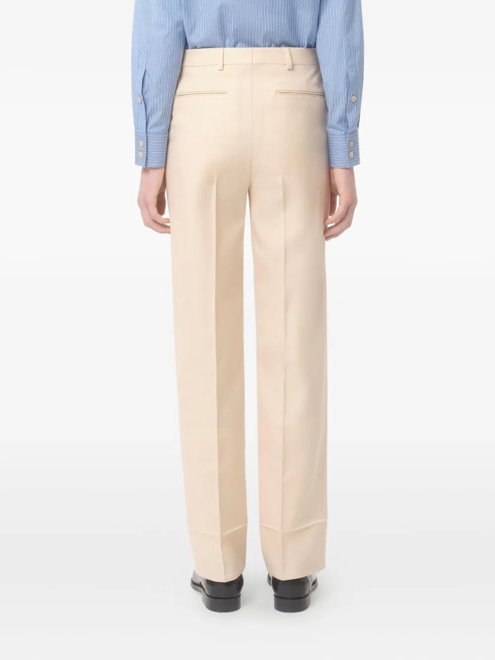 Valentino Garavani Broek van scheerwol Beige