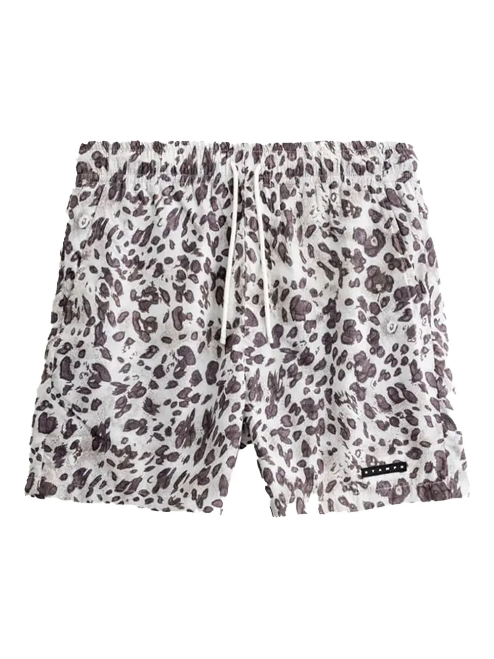 Stampd Leopard Shorts In Gray