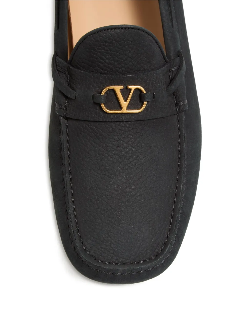 Valentino Garavani suede loafers Black