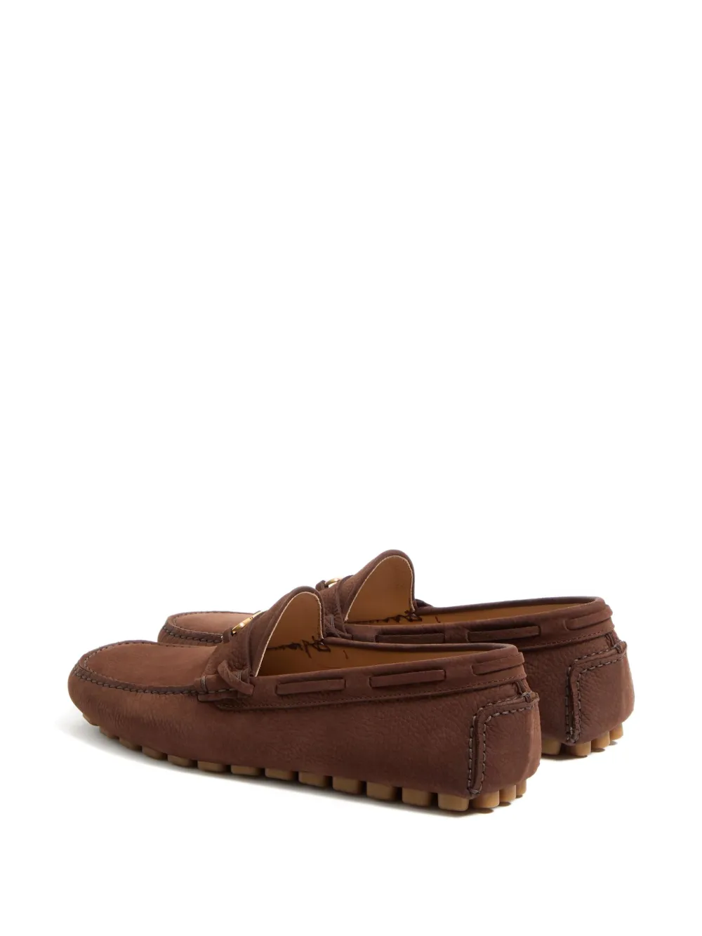 Valentino Garavani suede loafers Brown