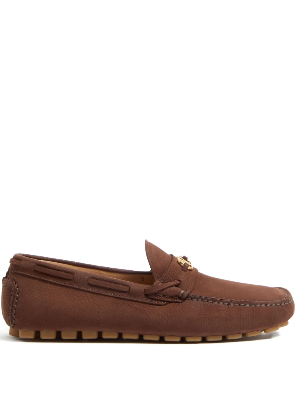 Valentino Garavani suede loafers Brown