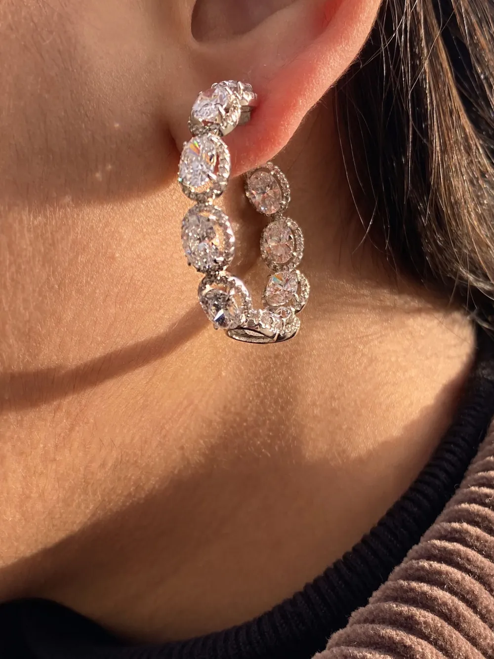 Juwelina Paris Essie Earrings In Silver