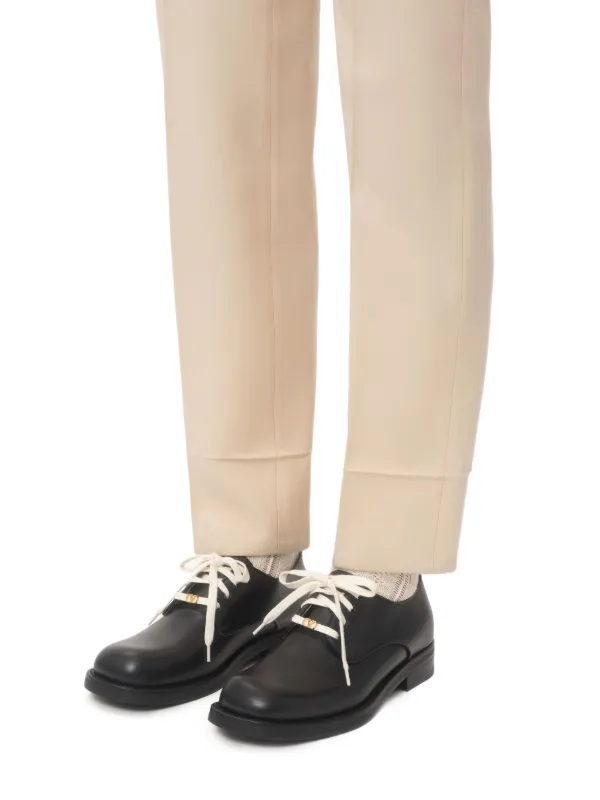 Valentino Garavani VLogo Derby Shoes | Black | FARFETCH JO