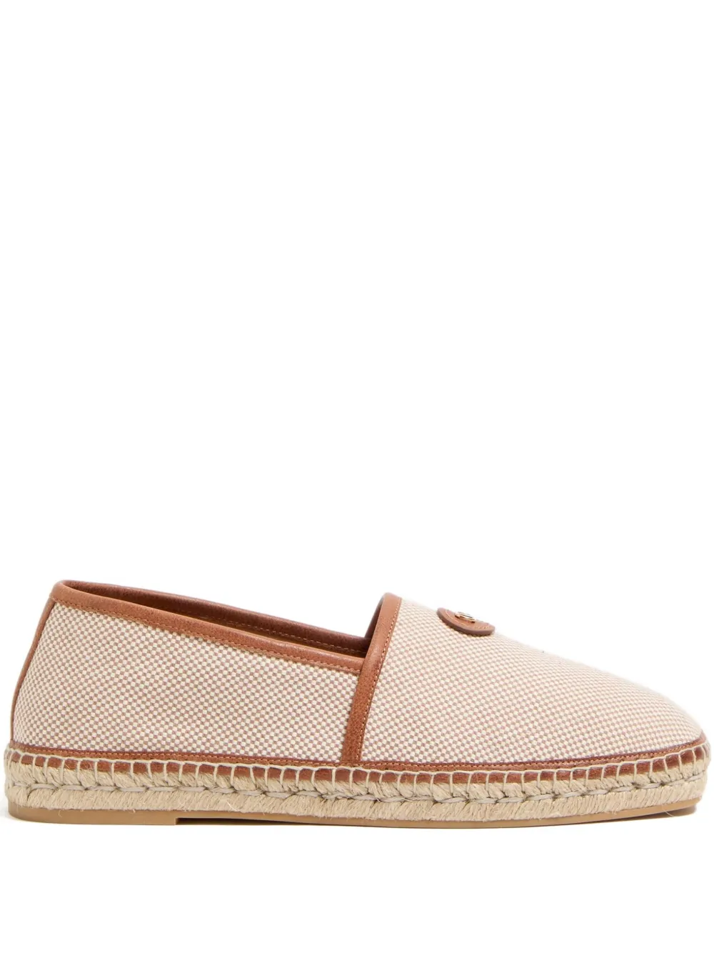 Valentino Garavani VLogo canvas espadrilles Beige