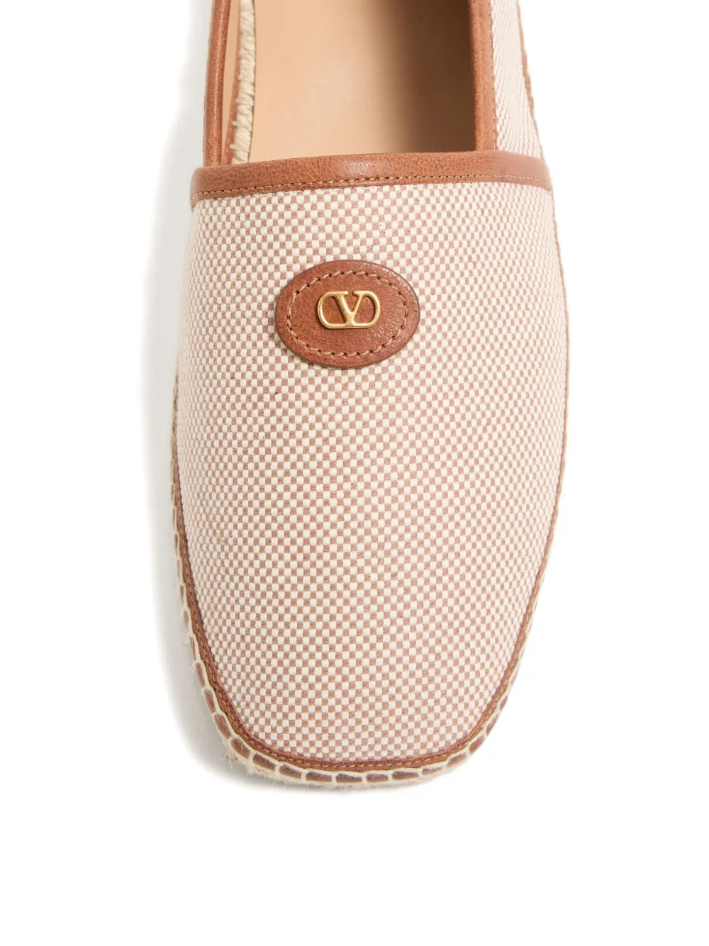 Valentino Garavani VLogo canvas espadrilles Beige