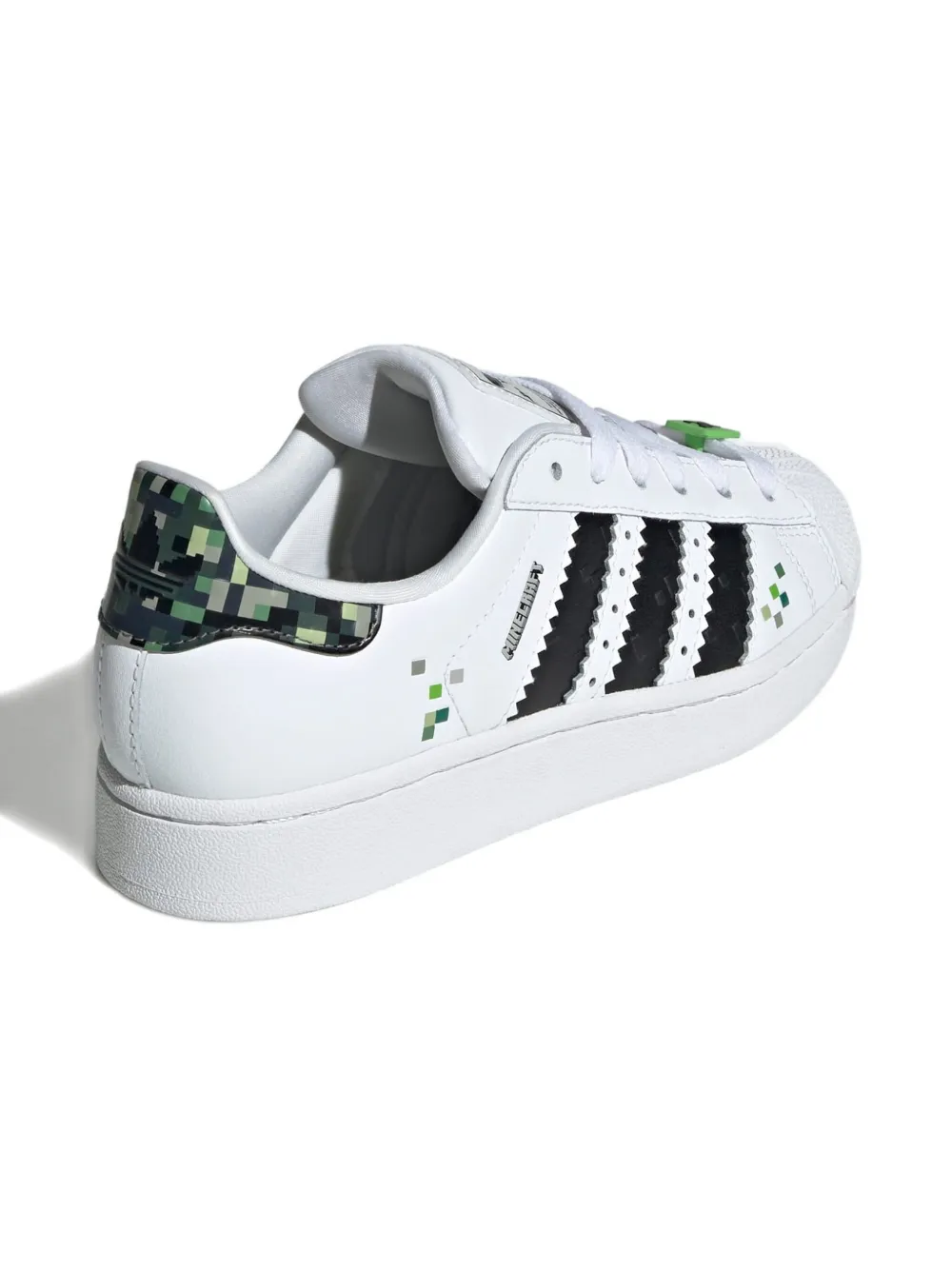 adidas Kids Superstar "Minecraft Creeper" sneakers White