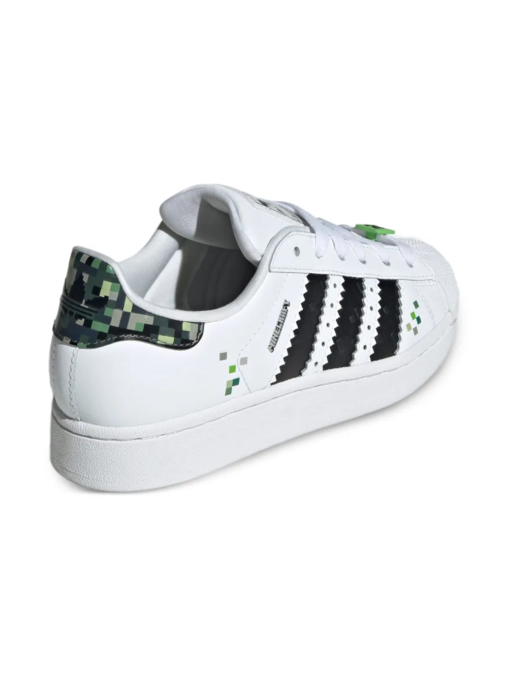 adidas Kids Superstar "Minecraft Creeper" sneakers Wit