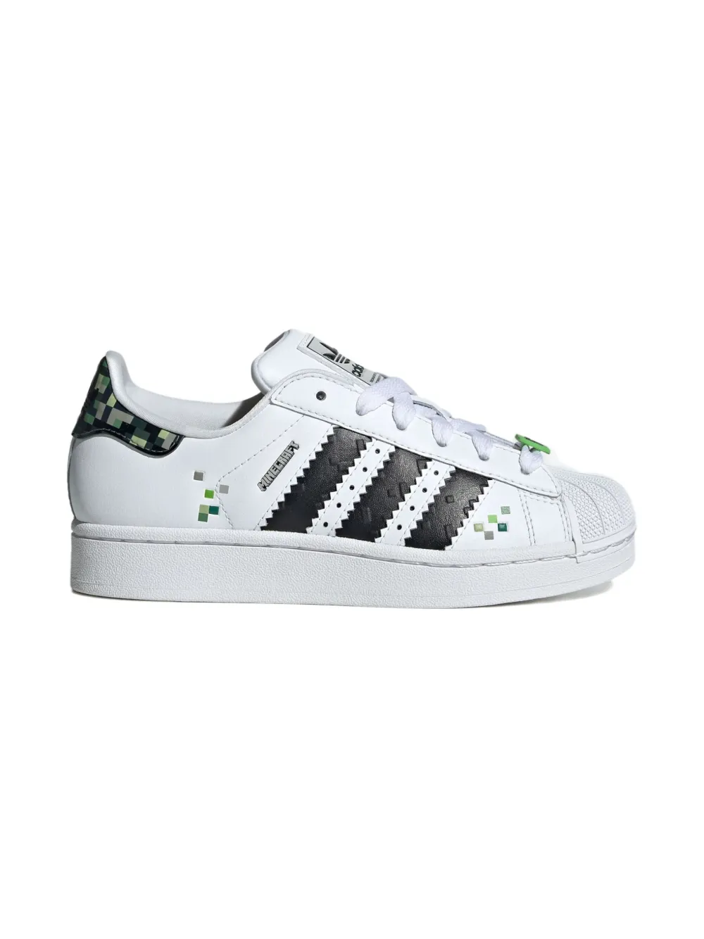 adidas Kids Superstar "Minecraft Creeper" sneakers Wit