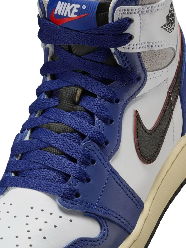 jordan retro 1 blue and grey