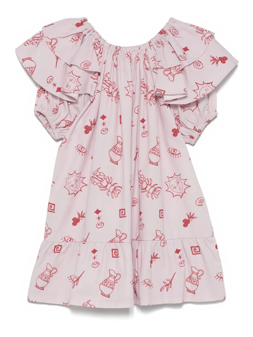 Andorine Gerüschtes Kleid mit Sommer-Print | Kleid mit lockerem Schnitt | Image 2