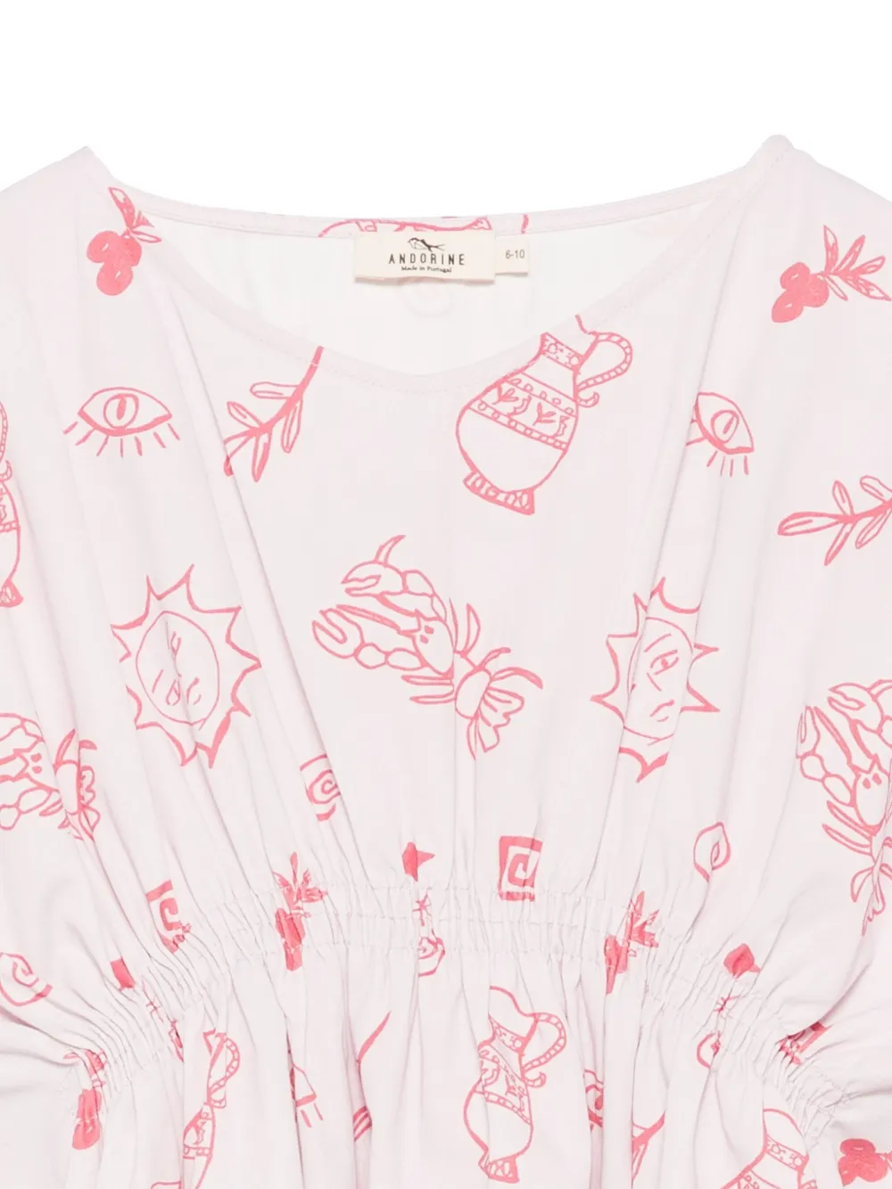 Andorine Jurk met print Roze