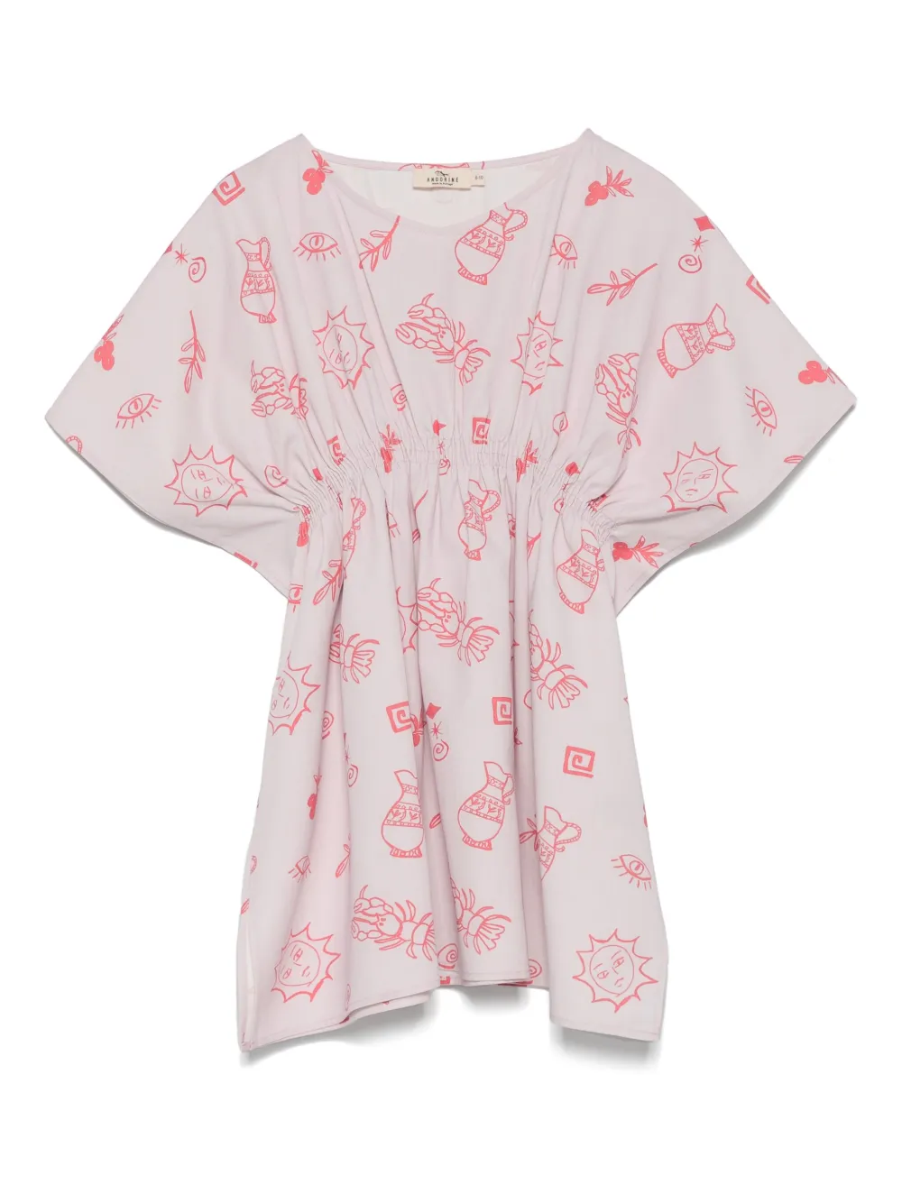 Andorine Jurk met print Roze