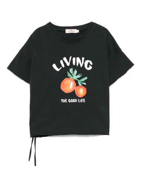 Andorine playera con naranjas estampadas