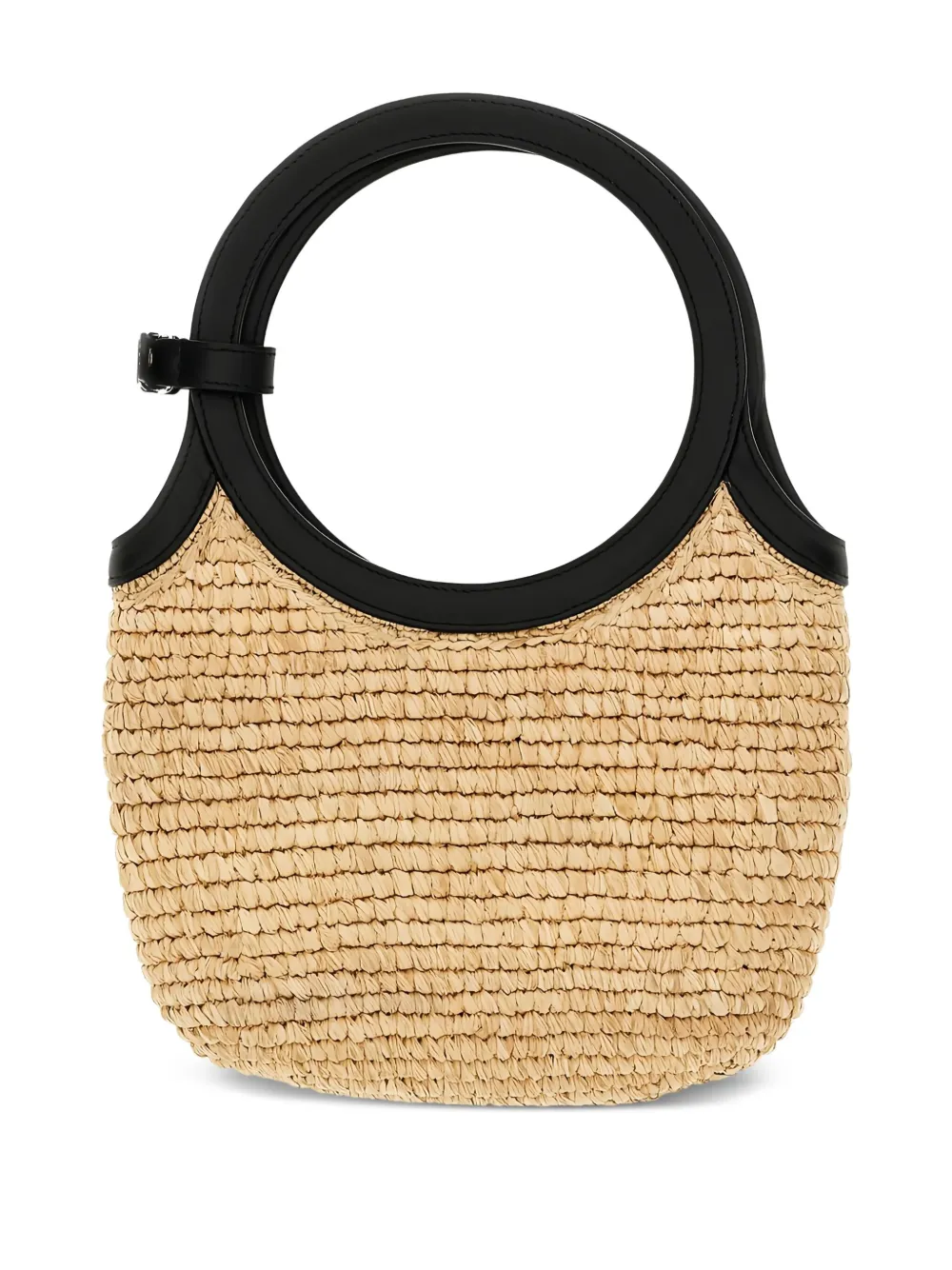 Courrèges woven straw tote bag Beige