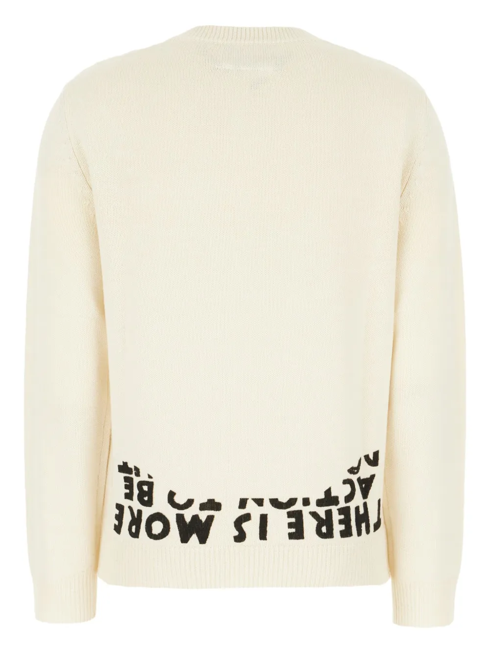 MM6 Maison Margiela Wollen trui met letterprint Wit