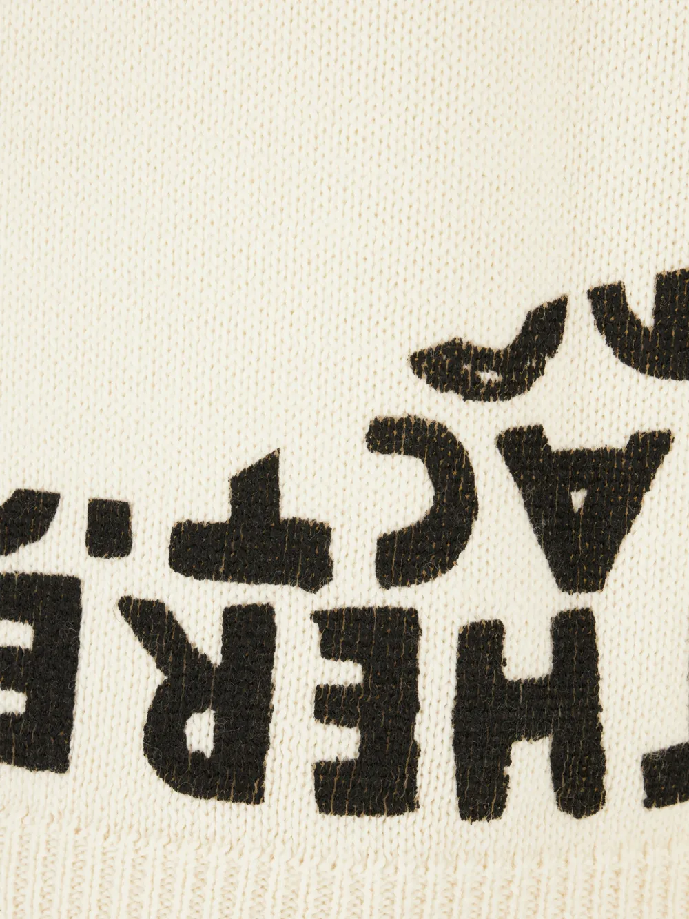 MM6 Maison Margiela Wollen trui met letterprint Wit