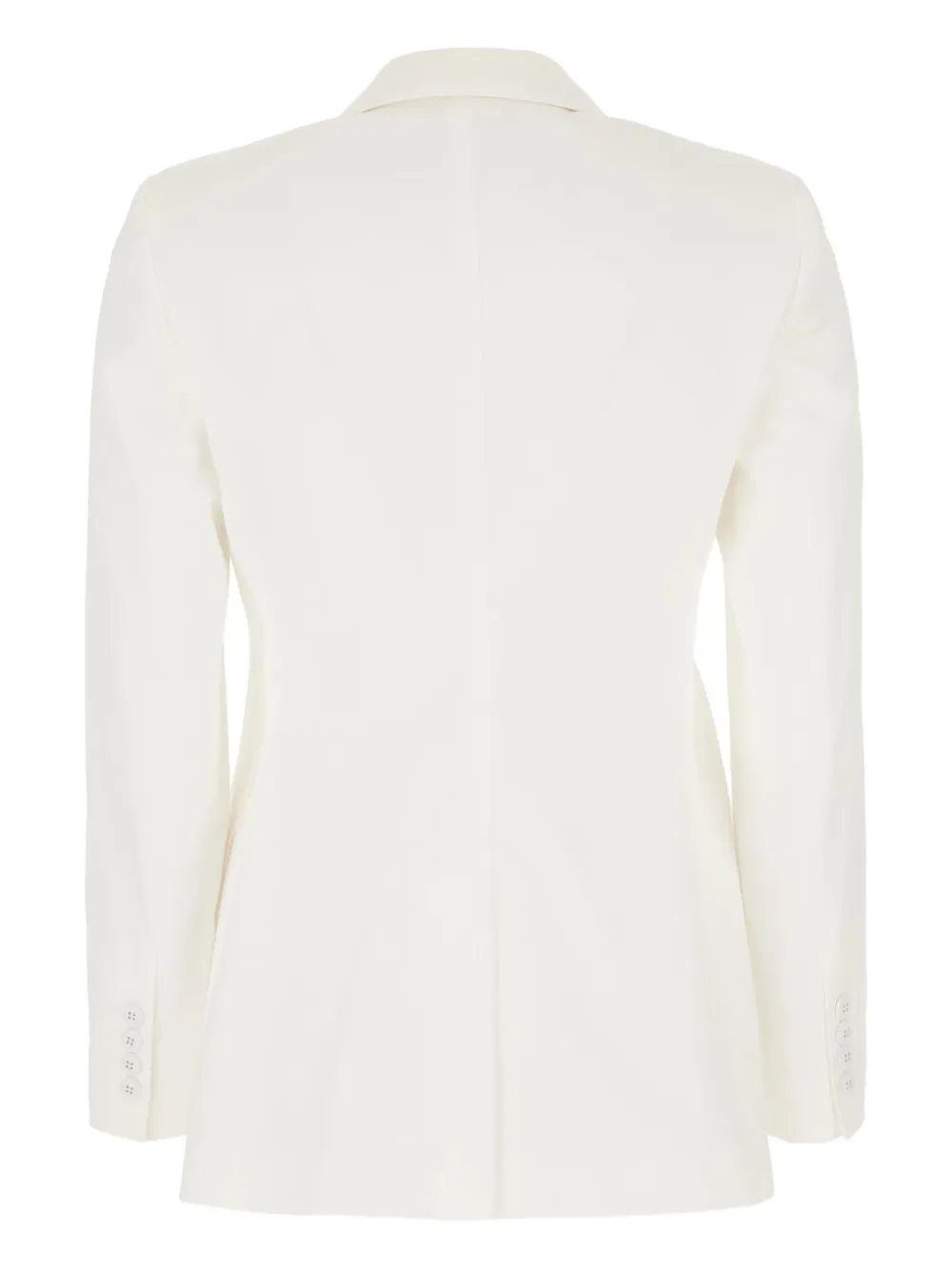 Max Mara Blazer met enkele rij knopen Wit