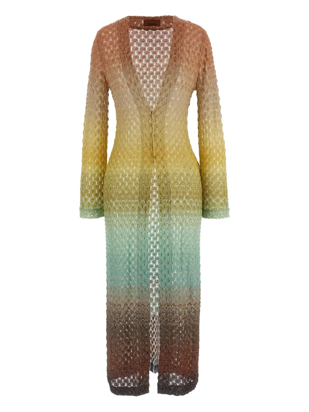 Missoni Opengebreid vest Geel