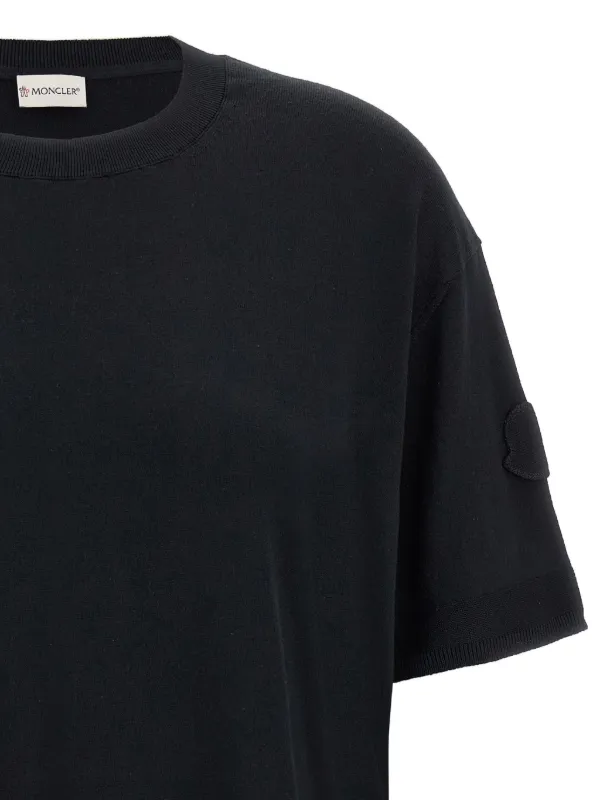 Moncler logo-patch T-shirt | Black | FARFETCH