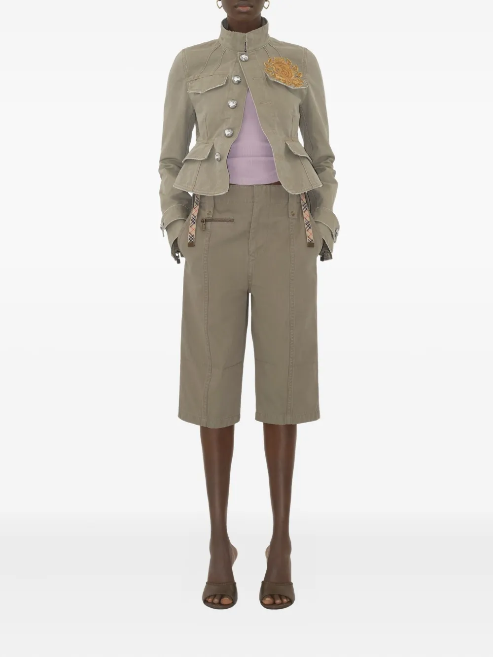 Burberry B Crest katoenen jack Beige