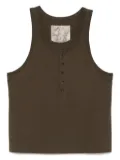 Ziggy Chen layered tank top - Brown