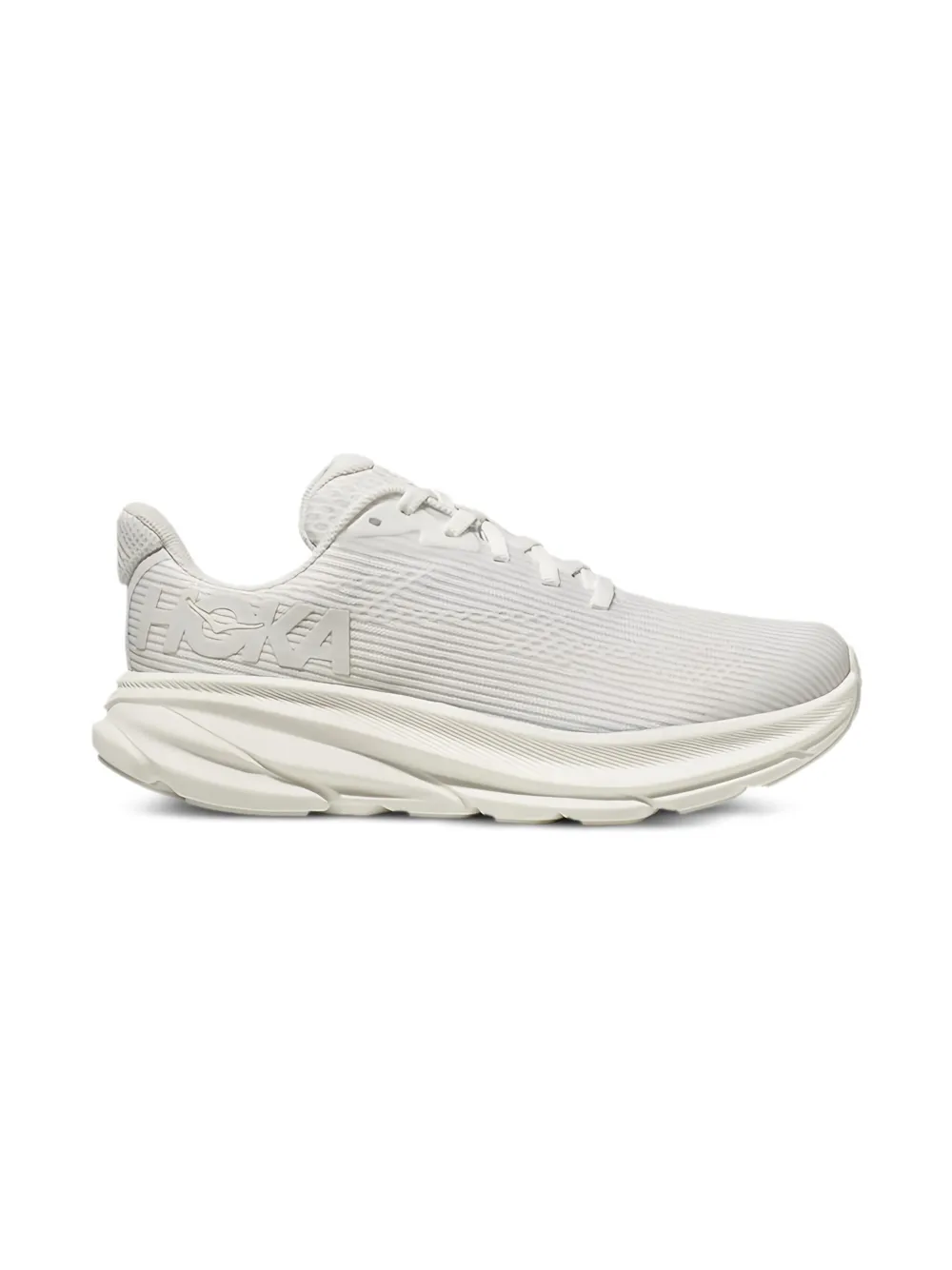 HOKA KIDS One Clifton 9 "White Frost" sneakers Wit