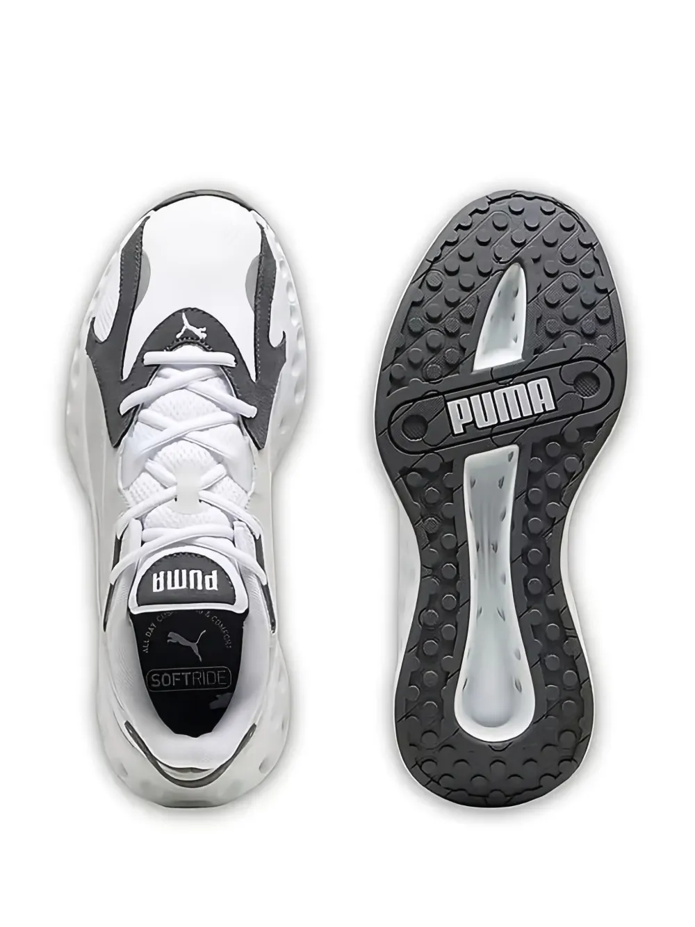 PUMA Softride Frequence geperforeerde sneakers Wit