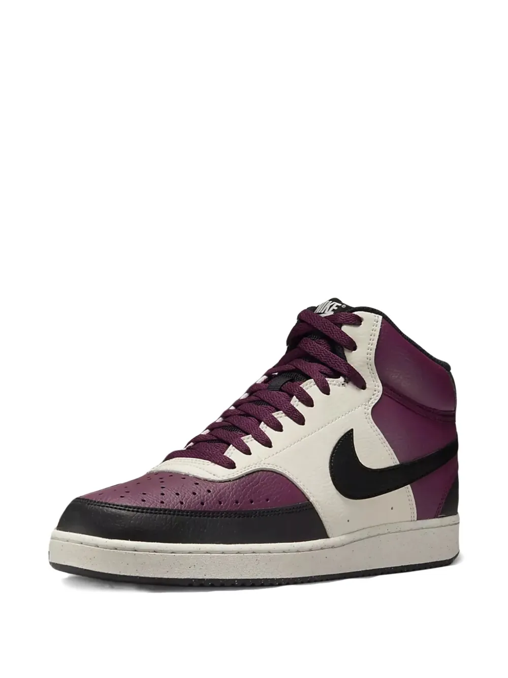 Nike Court Vision Mid Next Nature Dn3577-600 Basketball Shoes Men Dark Beetroot In Purple