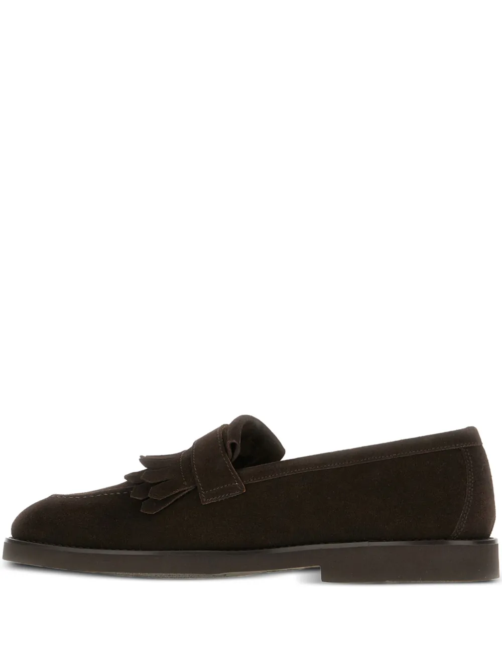 Doucal's tassel-detail buckle loafers Brown