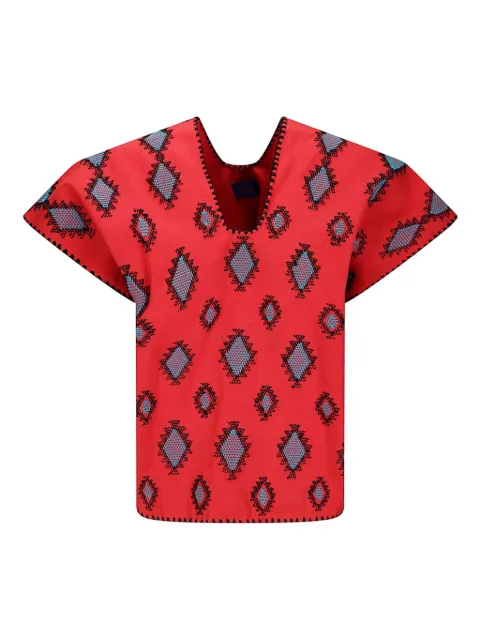 Tandem embroidered top