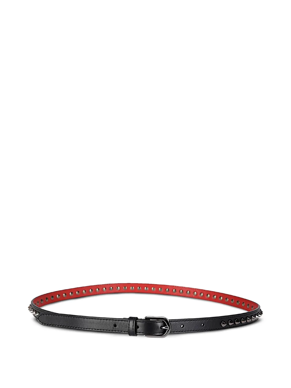 Christian Louboutin cinturón Cabata de piel con apliques | negro | Image 1