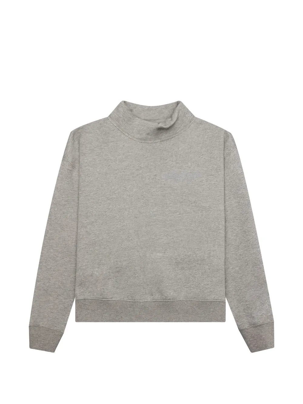 FEAR OF GOD ESSENTIALS funnel-neck logo shirt - Grau
