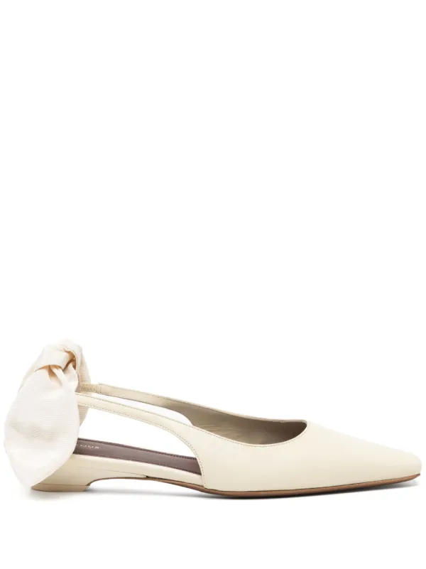 Neous Leather Flat Pumps in Neutrals